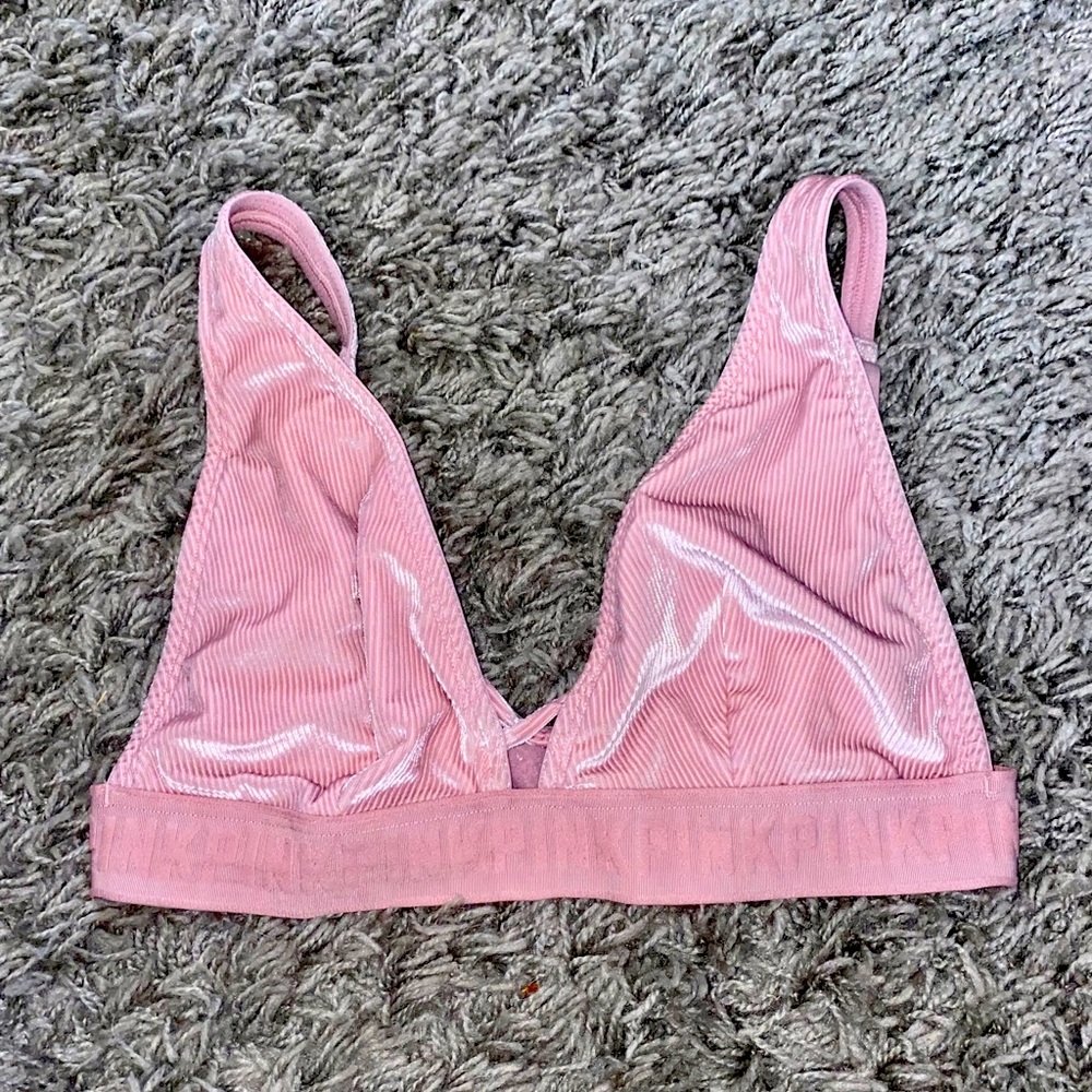 Victoria’s Secret PINK Velvet Ribbed Bralette